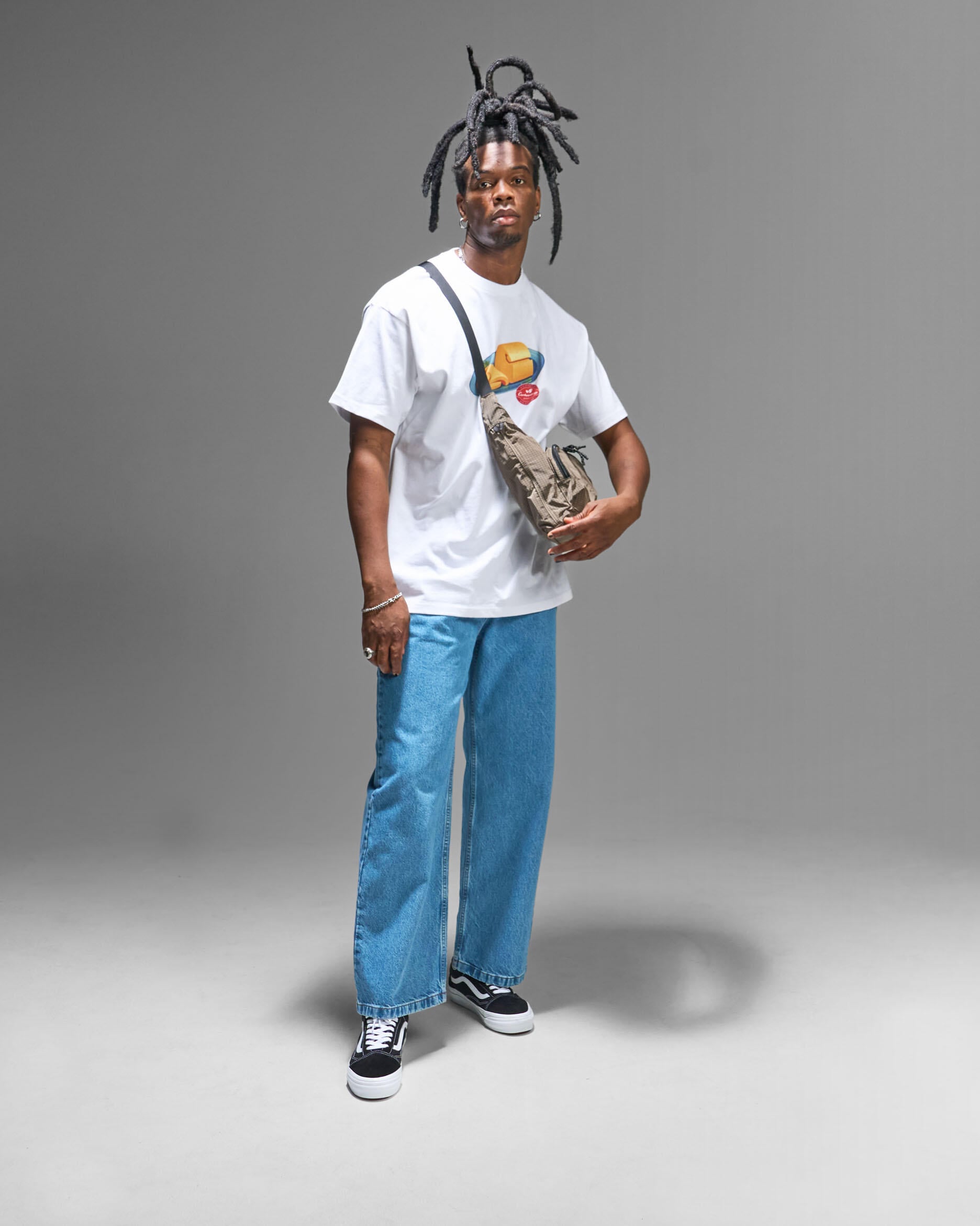 Arte Antwerp Stencil Uniform Denim Pants | AW26-181P.1-DBL | AFEW